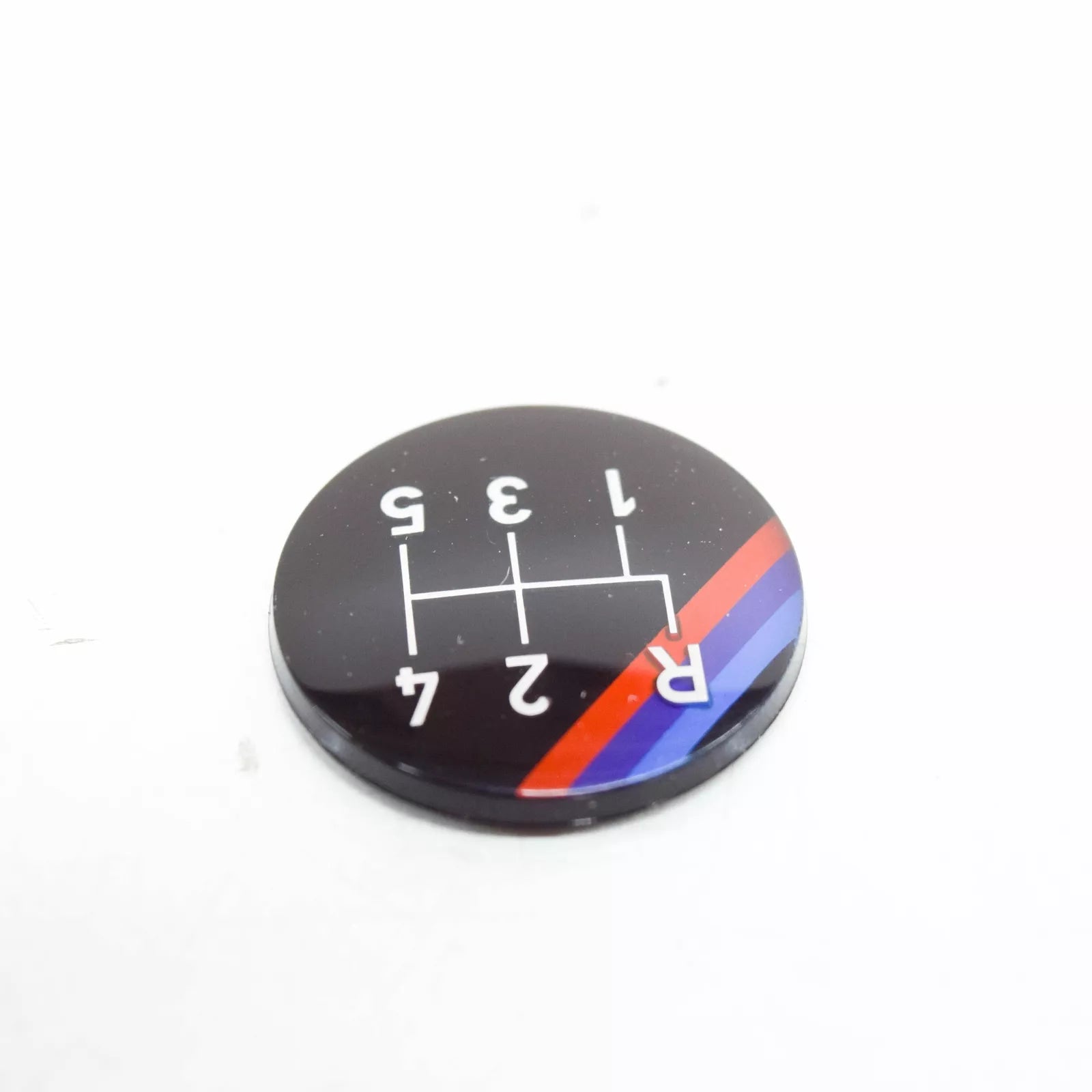 NEW BMW 5 E28 M TECHNIC 5-SPEED SHIFT GEAR KNOB BADGE EMBLEM 25111220955