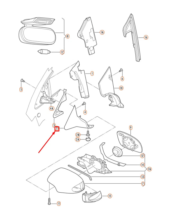 NEW VW BEETLE 9C RIGHT EXTERIOR MIRROR HINGE COVER LHD 1C1853272A ORIGINAL