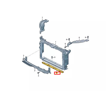 NEW VOLKSWAGEN T-ROC A11 RADIATOR FRONT LOWER ADAPTER 2GM805216A ORIGINAL
