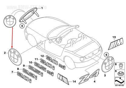 NEW BMW Z4 E86 SIDE INDICATOR REPEATER BADGE EMBLEM 51147057794 2009
