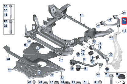 new bmw x5 m f85 front left upper wishbone arm 31126788981 6788981 original