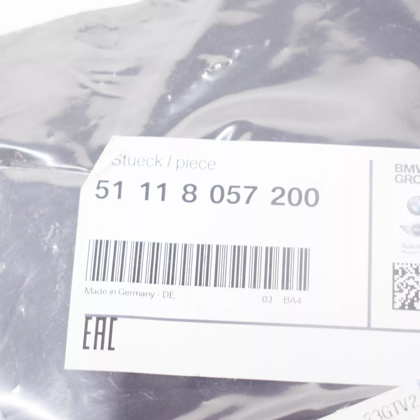 NEW BMW 3 GT F34 FRONT M SPORT BUMPER RIGHT GRILLE TRIM 51118057200 2016