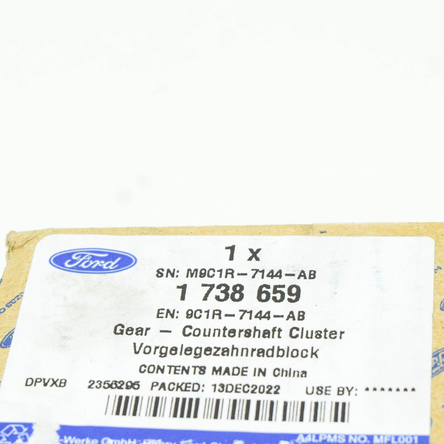 new ford ranger t6 mk1 manual countershaft cluster 5th gear 1738659 original