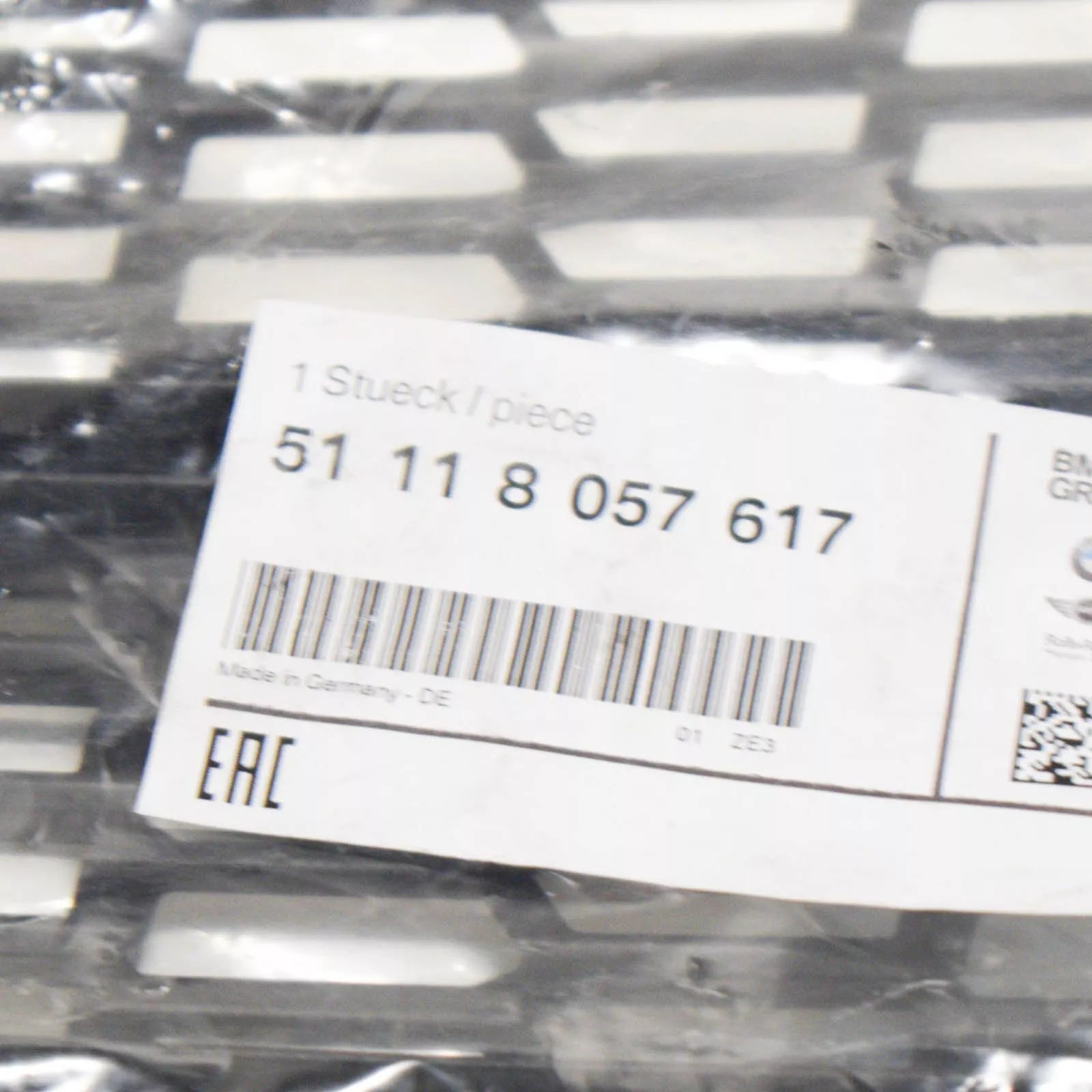 NEW BMW M5 F10 FRONT BUMPER M LEFT OPEN GRILLE M 51118057617 ORIGINAL