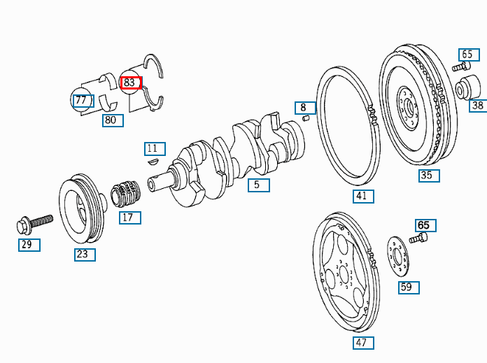 NEW MERCEDES BENZ SL R230 GUARD PLATE THRUST WASHER A1120300062 ORIGINAL
