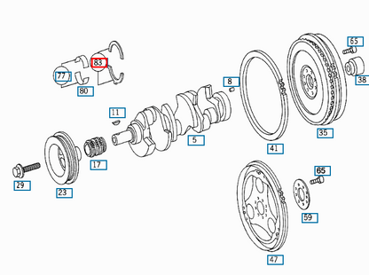 NEW MERCEDES BENZ SL R230 GUARD PLATE THRUST WASHER A1120300062 ORIGINAL