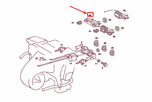 NEW MERCEDES-BENZ 190 W201 TEMPERATURE SELECTOR SWITCH A2018201810 ORIGINAL