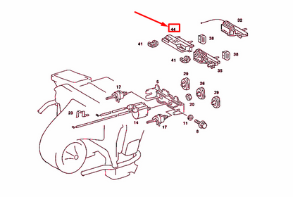 NEW MERCEDES-BENZ 190 W201 TEMPERATURE SELECTOR SWITCH A2018201810 ORIGINAL