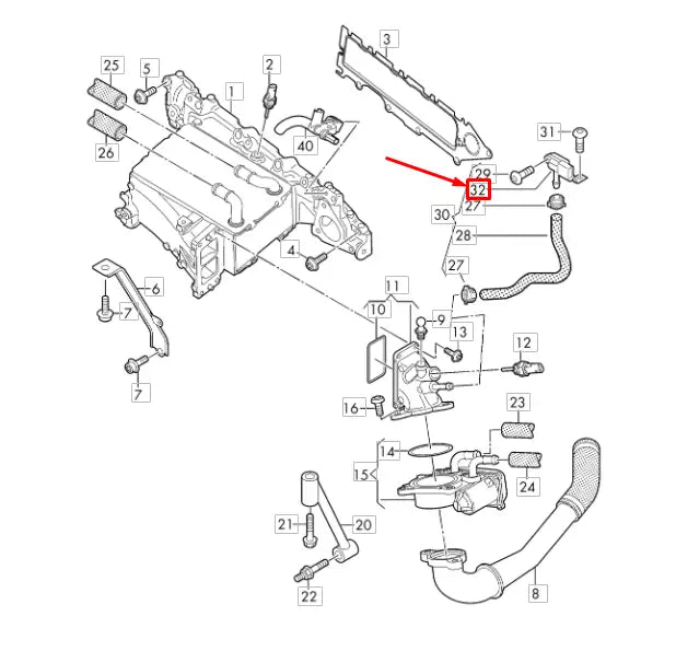 NEW AUDI A6 C7 INTAKE MANIFOLD PRESSURE SENSOR 04L906051K