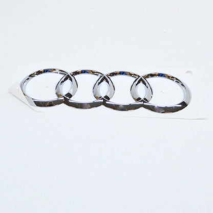 NEW AUDI A3 8V REAR TRUNK EMBLEM BADGE CHROME RINGS 8V4853742 2ZZ