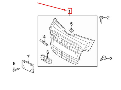 NEW AUDI A5 SPORTBACK 8T FRONT RADIATOR GRILLE 8T0853651PVMZ