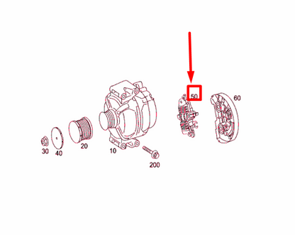 NEW MERCEDES-BENZ ML W166 ALTERNATOR REGULATOR SWITCH A0041541206 ORIGINAL
