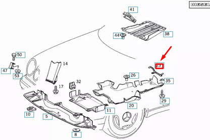 NEW MERCEDES-BENZ E W210 REAR ANTINOISE CAPSULE BRACKET A2105240440 ORIGINAL