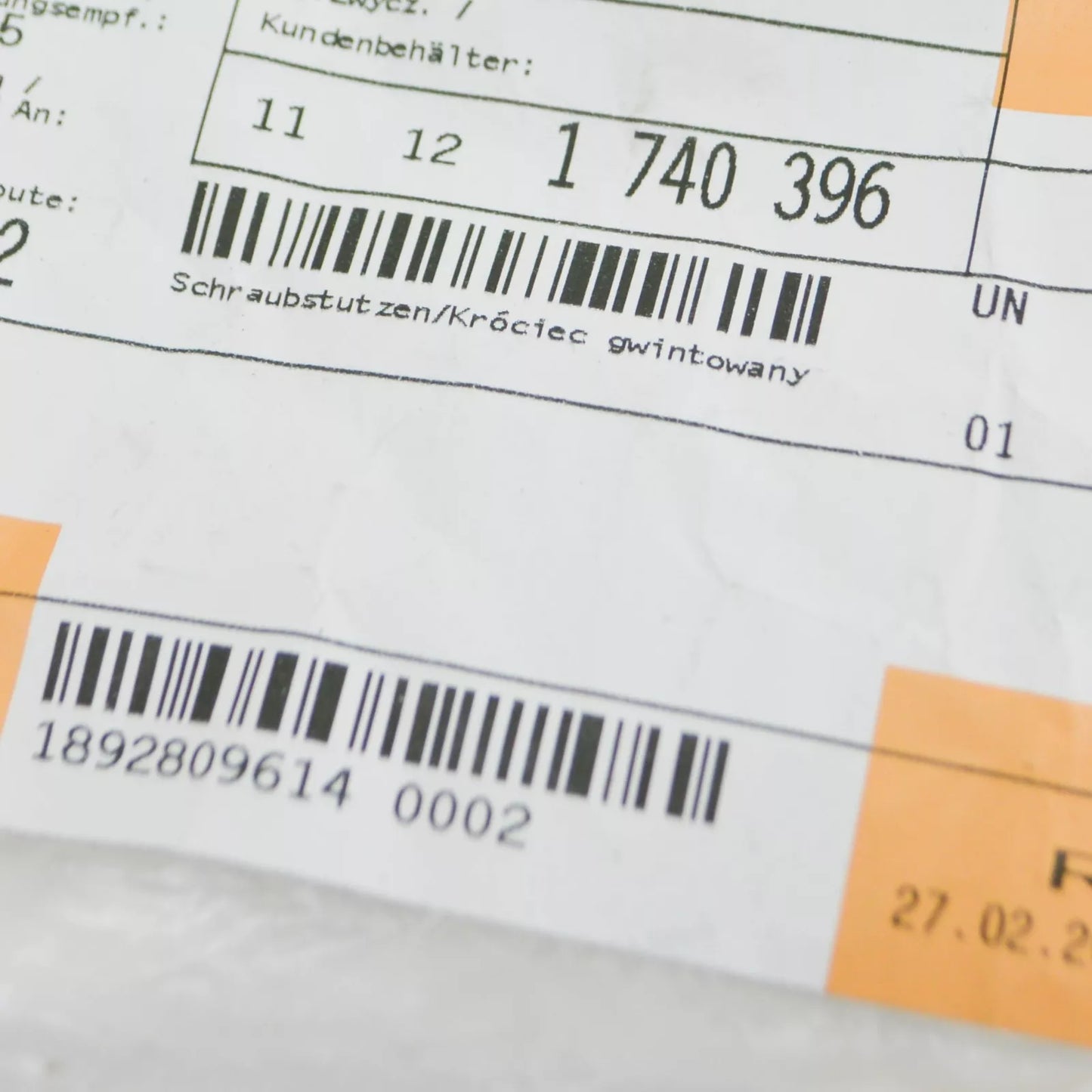 NEW BMW 3 COMPACT E36 CYLINDER HEAD HOSE CONNECTOR 11121740396 1740396 ORIGINAL