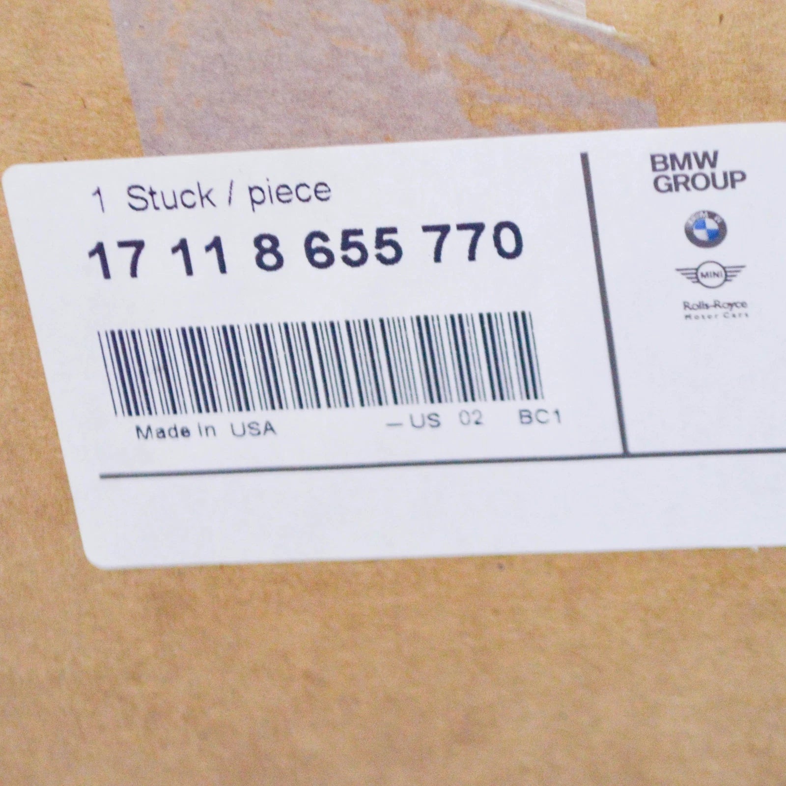 NEW BMW X5 G05 UPPER RADIATOR TOP COVER 17118655770 ORIGINAL