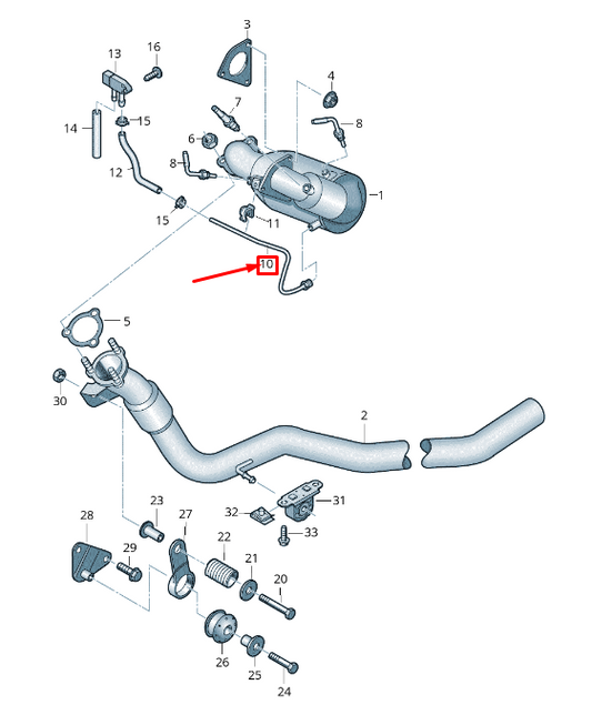 NEW AUDI A6 AVANT C7 EVAPORATIVE EMISSIONS SYSTEM LINE 4G0131205C ORIGINAL