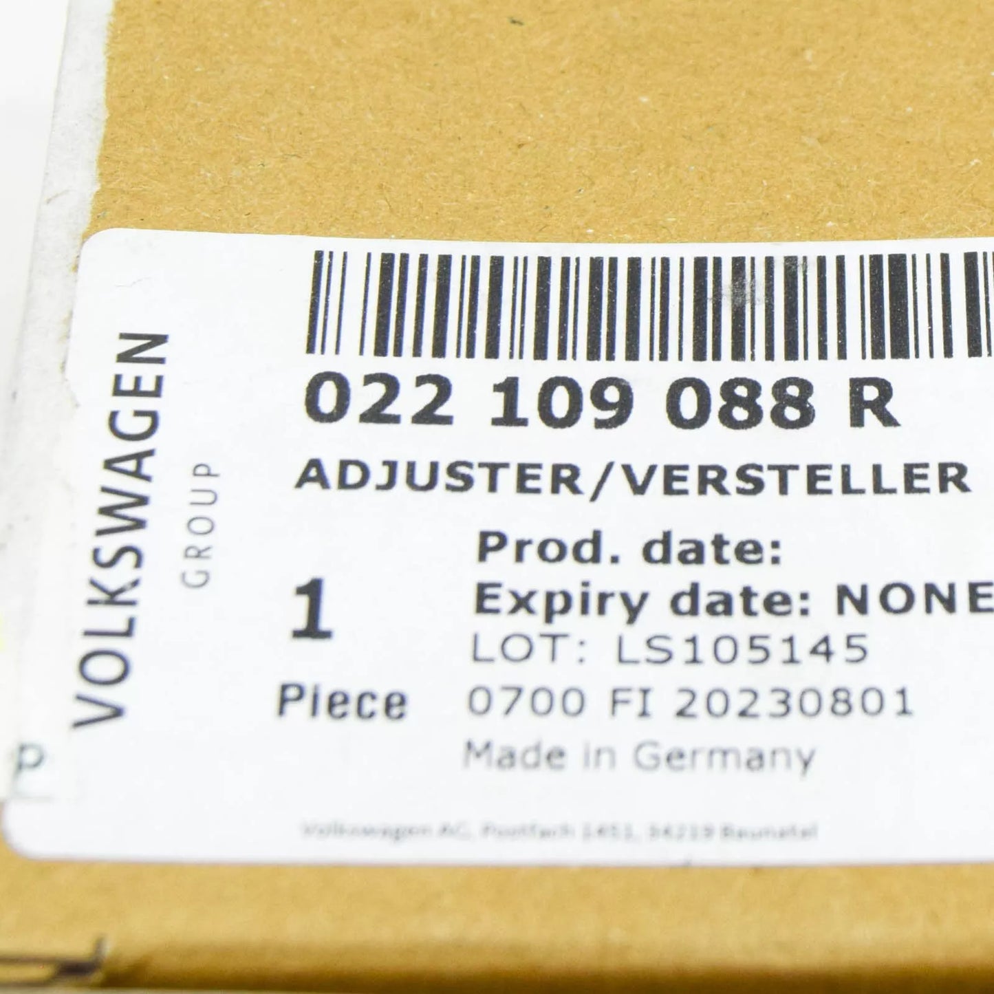 NEW AUDI A3 8P OUTLET CAMSHAFT ADJUSTER UNIT 022109088R ORIGINAL