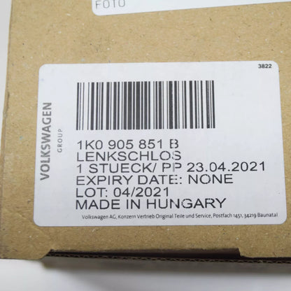 NEW AUDI A1 8X STEERING LOCK 1K0905851B ORIGINAL