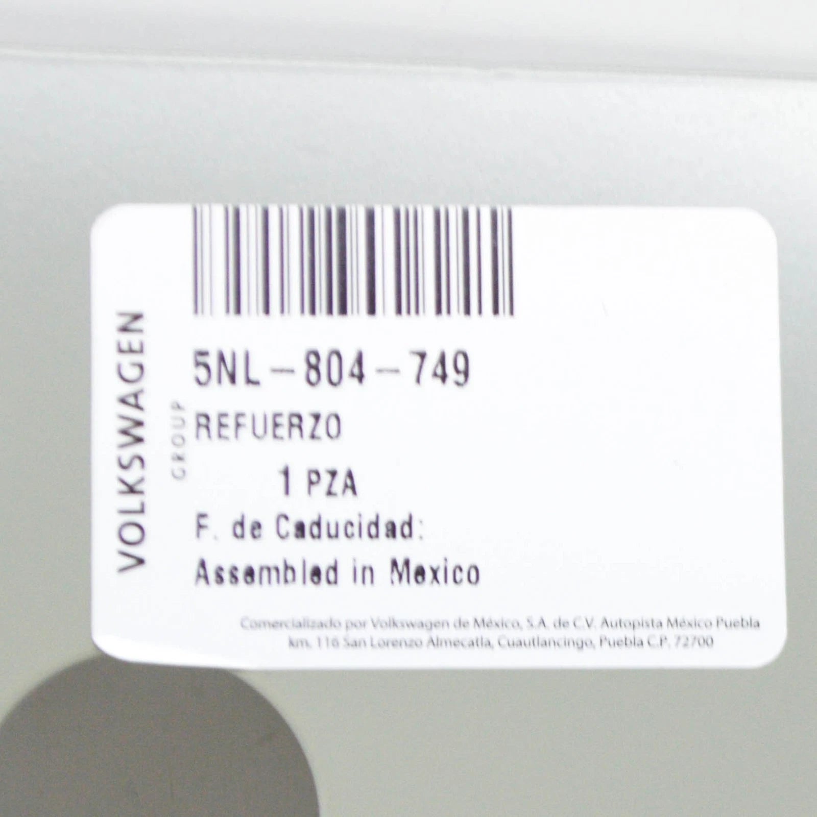 NEW VOLKSWAGEN TIGUAN AD1 MK2 REAR LEFT BODY REINFORCEMENT 5NL804749 ORIGINAL