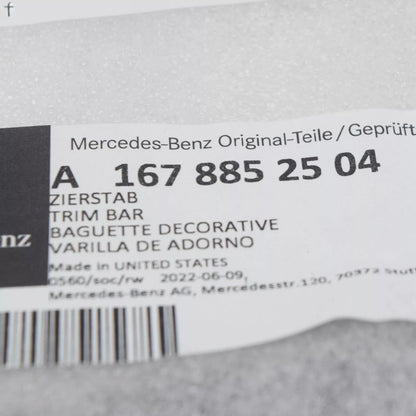 NEW MERCEDES-BENZ GLE W167 FRONT BUMPER TOP RIGHT TRIM A1678852504 ORIGINAL