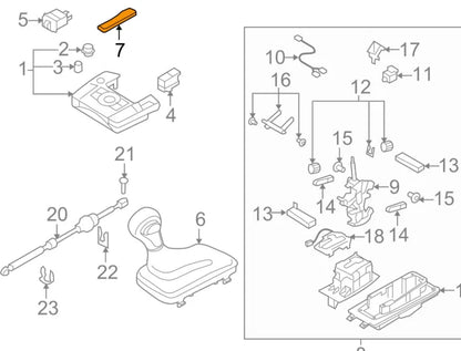 NEW AUDI Q7 4L AUTOMATIC TRANSMISSION SHIFT INDICATOR LHD 4L1713463A3Q7 ORIGINAL