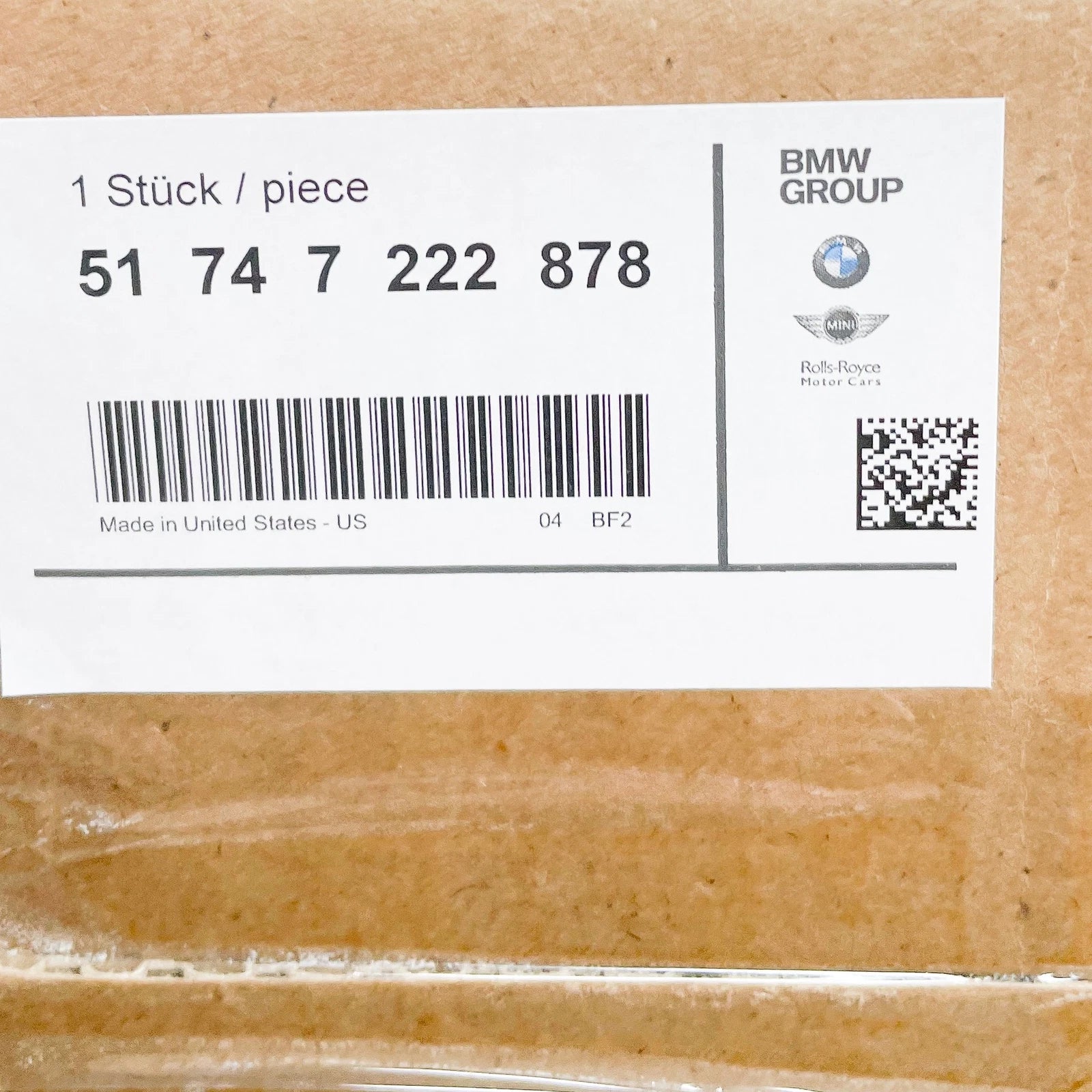 NEW BMW X5 E70 FRONT RIGHT BRAKE AIR DUCT 3.0D XDRIVE 51747222878 ORIGINAL