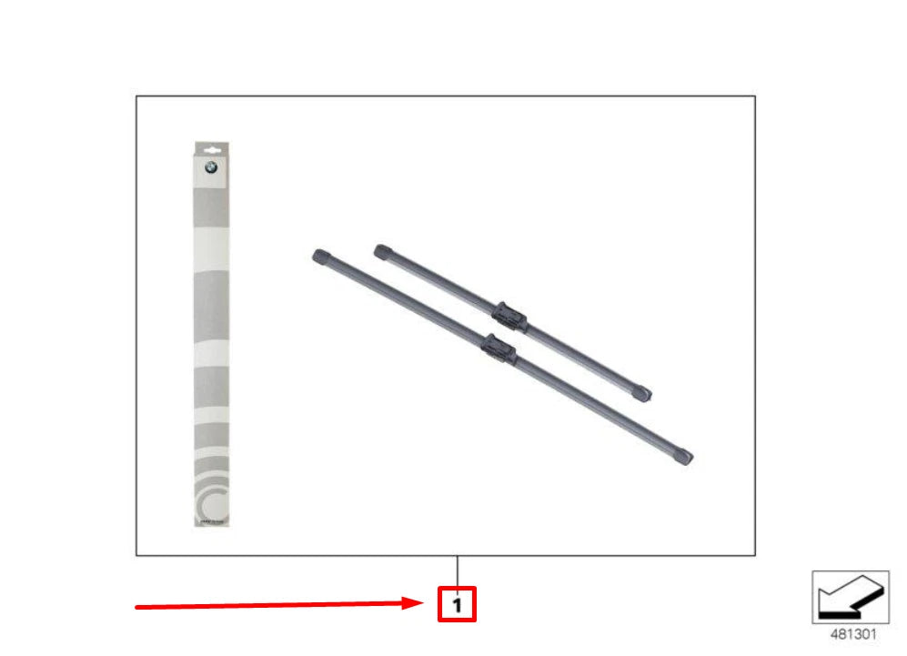 NEW BMW X3 G01, F97 FRONT WIPER ARMS 61617469820 7469820 ORIGINAL