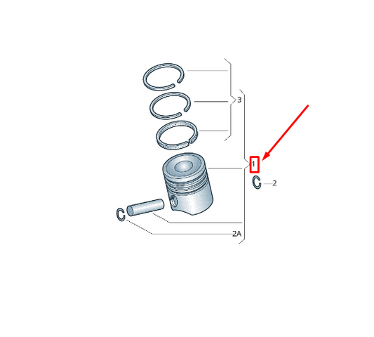 new audi a6 avant c6 engine piston 07l107065k original