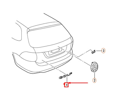 NEW VOLKSWAGEN GOLF MK7 REAR EMBLEM NAMEPLATE BADGE 17A8536872ZZ