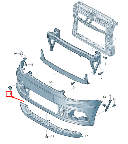 new vw ameo front bumper towing eye cover 6rw807241gru 6rw807241 gru original