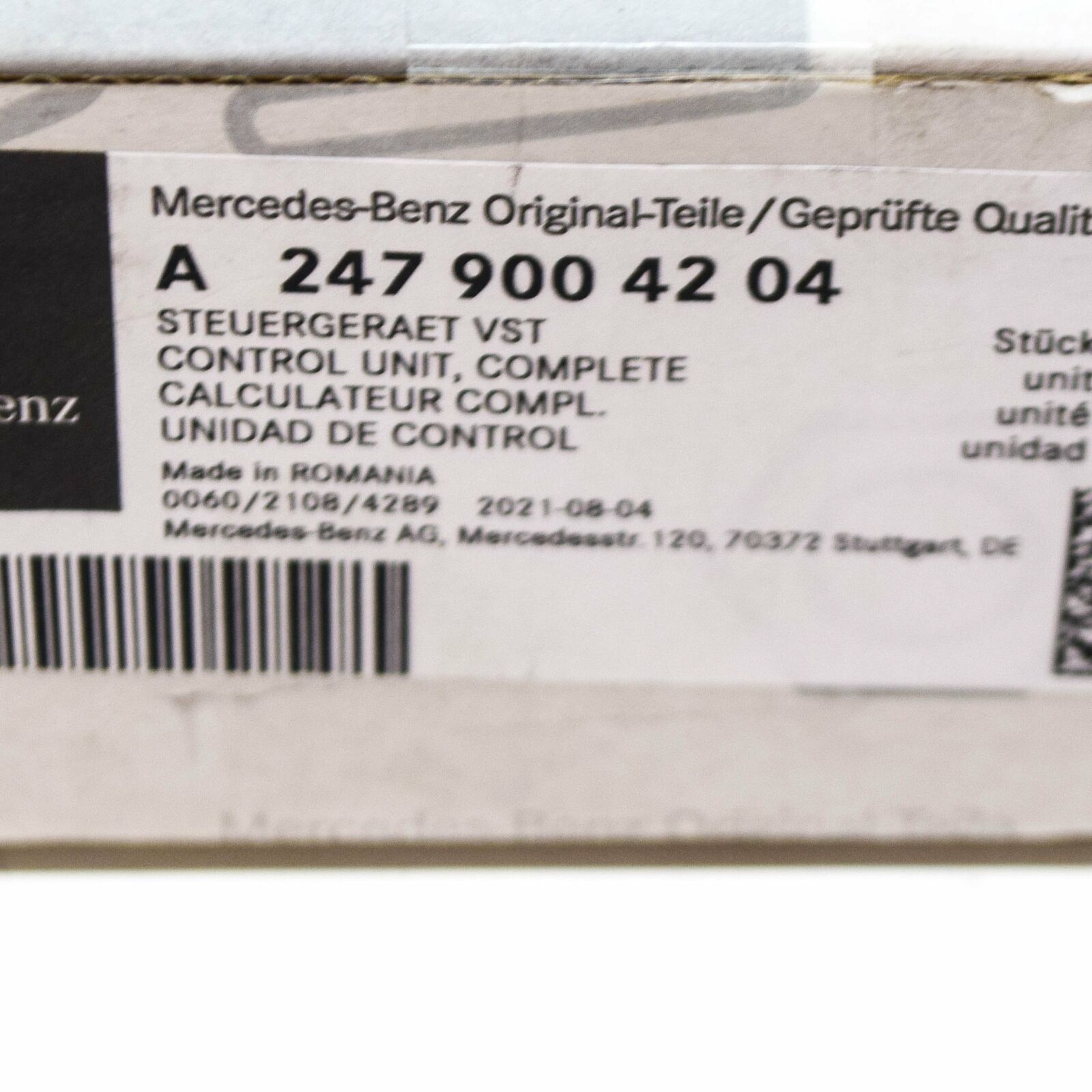 NEW MB GLA H247 FRONT RIGHT HEADLIGHT LED CONTROL UNIT A2479004204 ORIGINAL