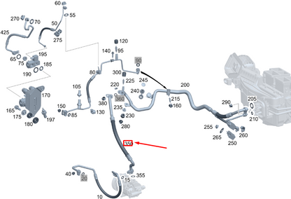 new mercedes-benz gla h247 refrigerant line a1778305901 original