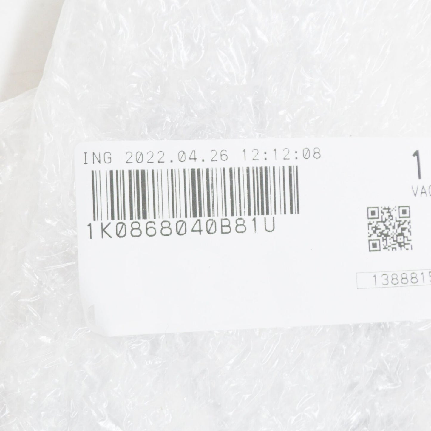 NEW VOLKSWAGEN EOS FRONT RIGHT GRAB HANDLE COVER LHD 1K0868040B81U ORIGINAL