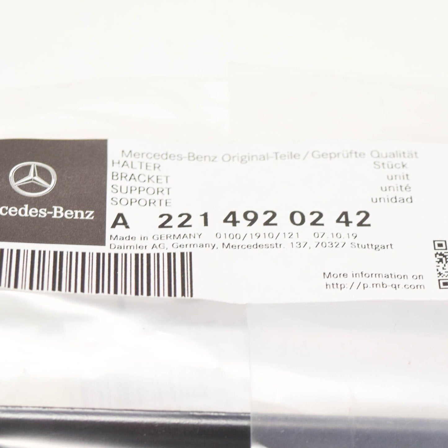 new mercedes benz cl c216 rear exhaust muffler pipe bracket a2214920242 original