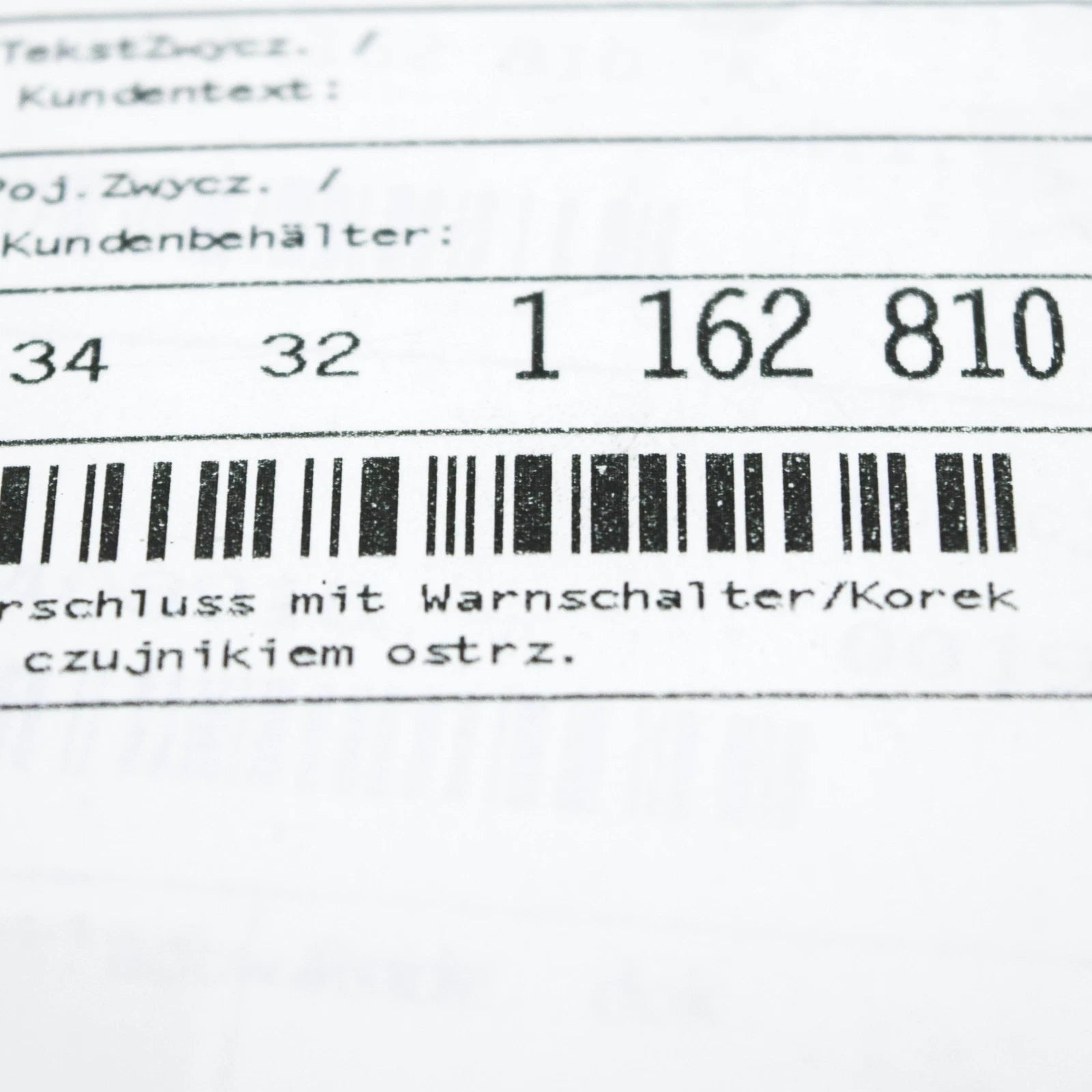 NEW BMW 5 E34 BRAKE CAP WARNING SWITCH 34321162810 1162810 ORIGINAL