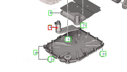 NEW BMW 1 E88 GEARBOX TRANSMISSION OIL PUMP 28107842838 7842838 ORIGINAL