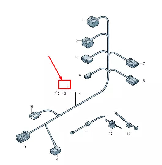 NEW AUDI A6 4A C8 CENTER CONSOLE WIRING HARNESS LHD 4K1971685G