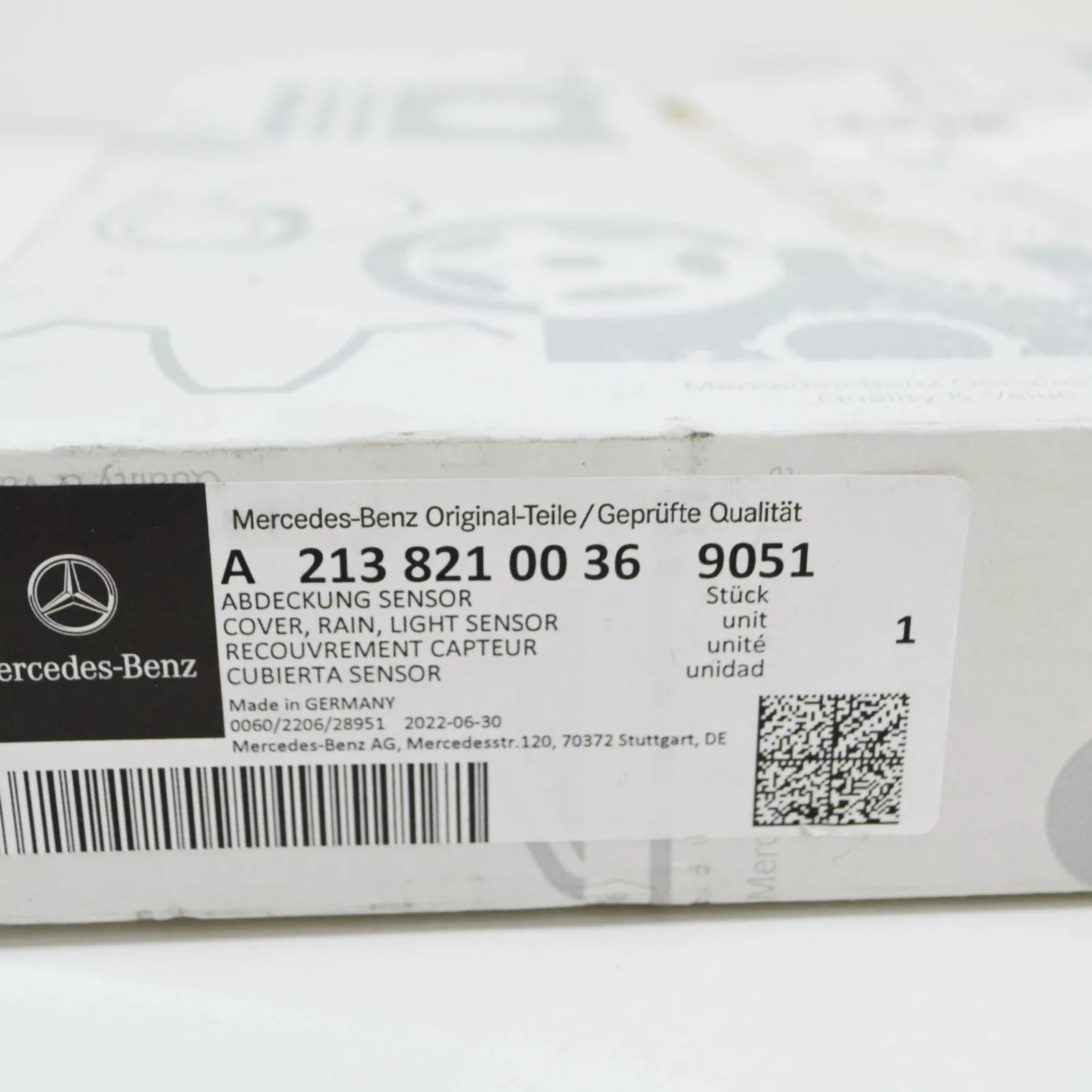 NEW MERCEDES-BENZ E W213 RAIN AND LIGHT SENSOR COVER A21382100369051 ORIGINAL