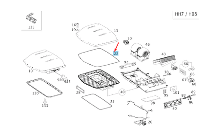 NEW MERCEDES-BENZ SPRINTER W906 ROOF A/C SYSTEM SEALING A0018357698 ORIGINAL