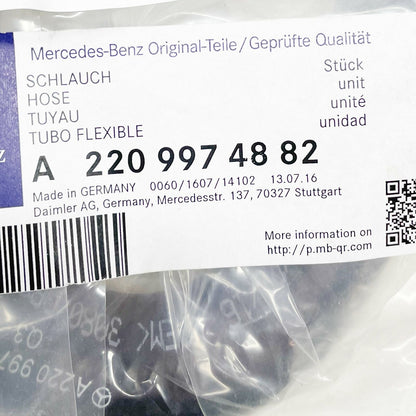 NEW MERCEDES-BENZ S W220 OIL TANK SUCTION HOSE A2209974882 ORIGINAL