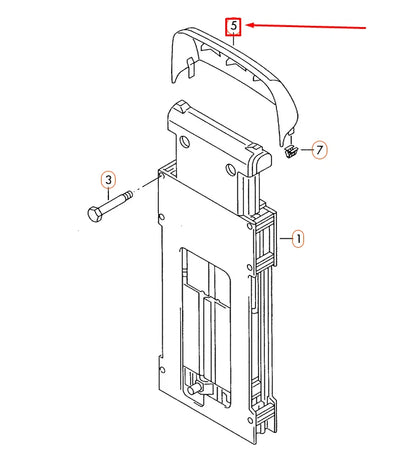 NEW VOLKSWAGEN EOS LEFT OVERROLL PROTECTION COVER 1Q0880513AH67