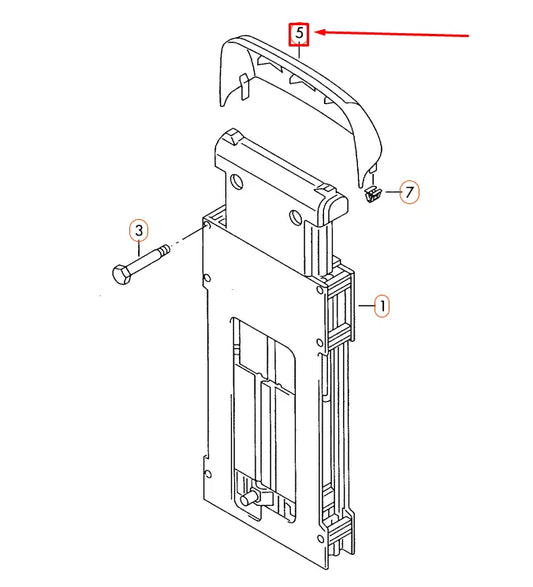 NEW VOLKSWAGEN EOS LEFT OVERROLL PROTECTION COVER 1Q0880513AH67