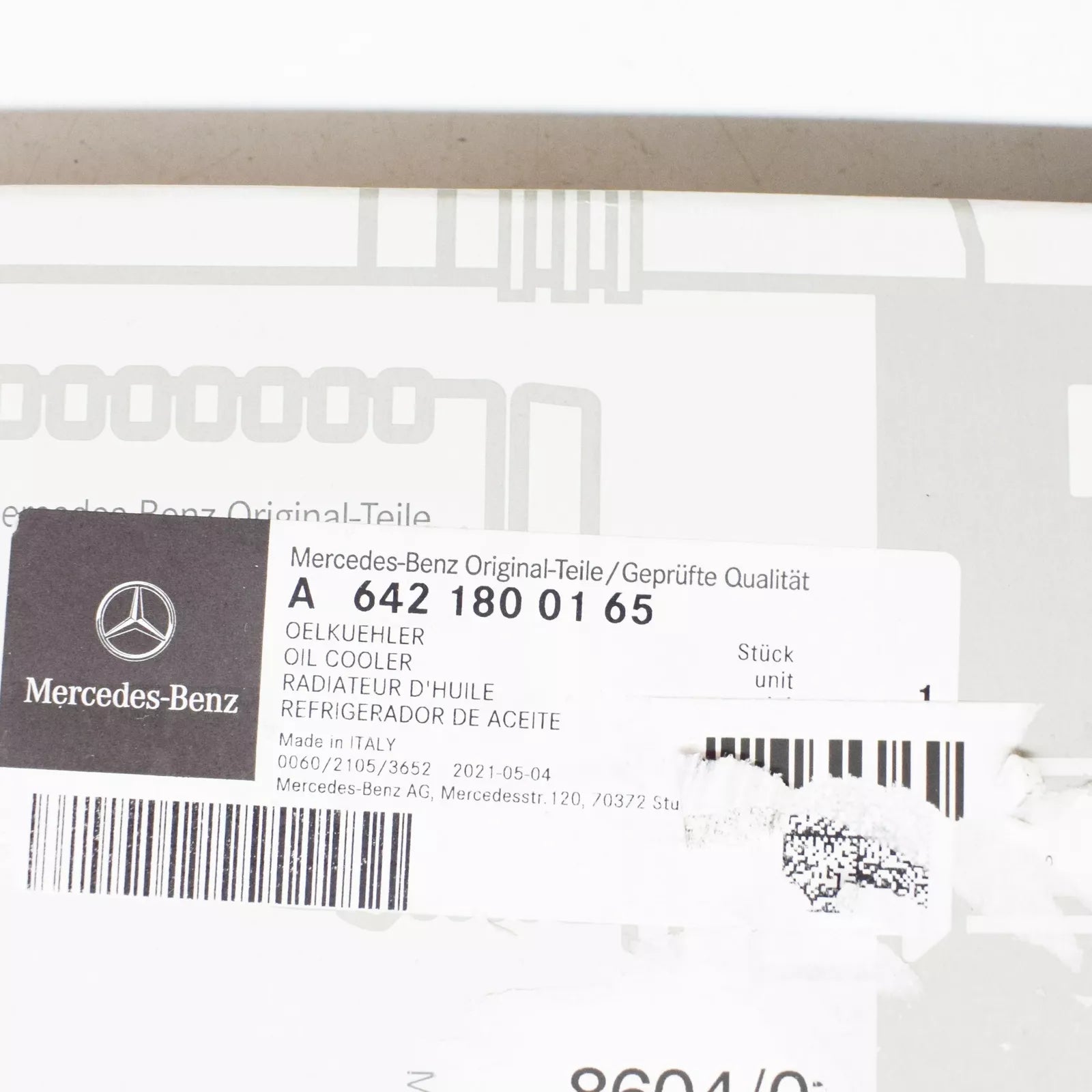 NEW MB R-CLASS W251 OIL COOLER A6421800165 3.0 DIESEL