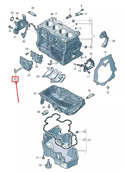 NEW AUDI A5 F5 CRANKCASE VENT HOSE 04E103493T