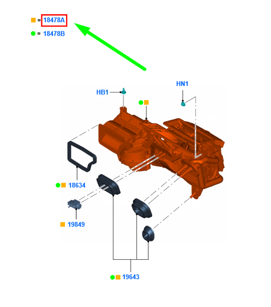 new ford transit custom mk1 heater assy rhd 2384491 original