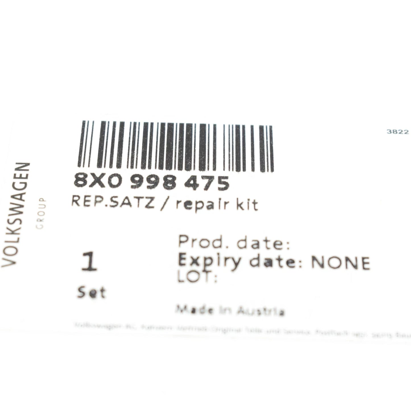 NEW AUDI A1 MK1 LED HEAT SINK REPAIR KIT 8X0998475 ORIGINAL