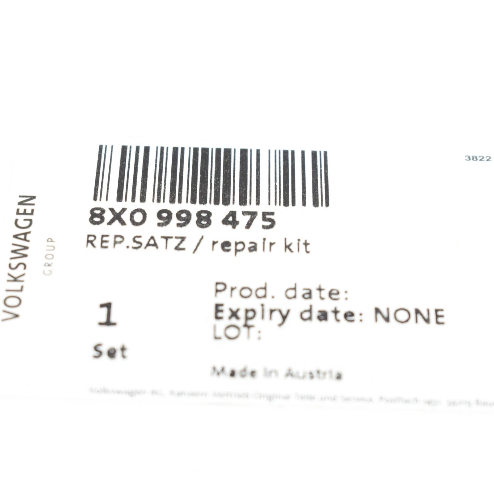 NEW AUDI A1 MK1 LED HEAT SINK REPAIR KIT 8X0998475 ORIGINAL