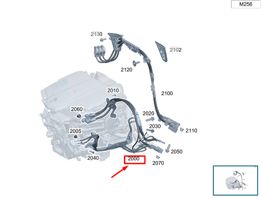 new mercedes-benz s w223 starter-alternator wiring harness a2235405717 original