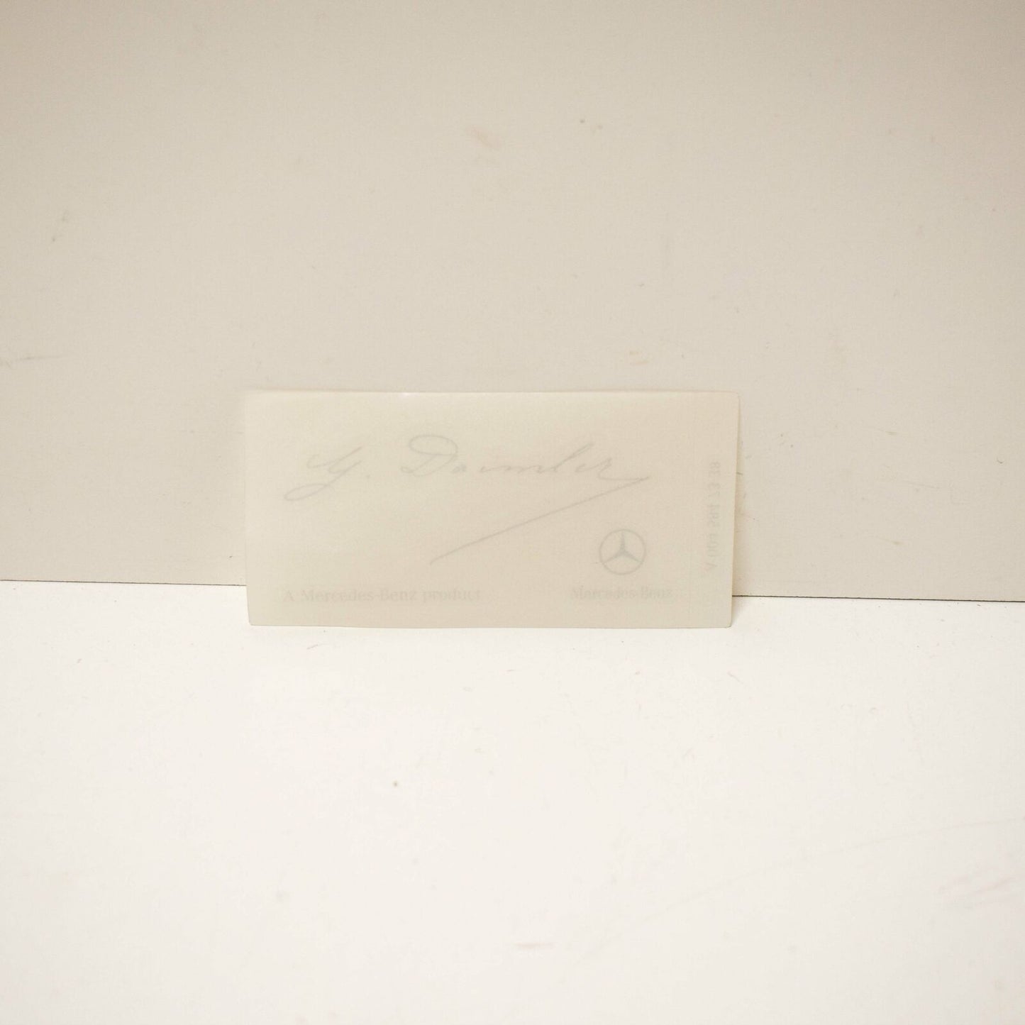 NEW MERCEDES G DAIMLER SIGNED CLEAR WINDSHIELD GLASS DECAL A0045847338 ORIGINAL