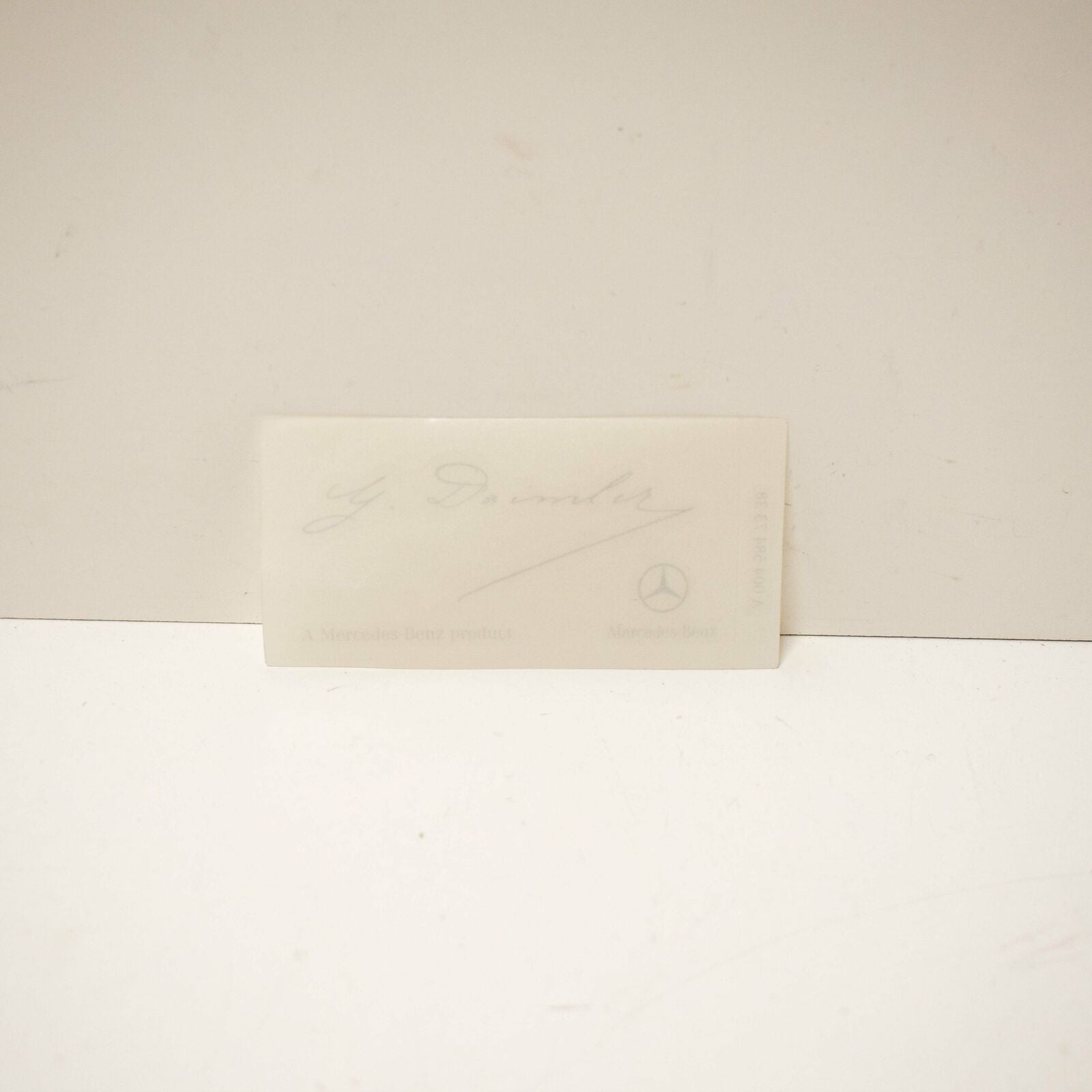 NEW MERCEDES G DAIMLER SIGNED CLEAR WINDSHIELD GLASS DECAL A0045847338 ORIGINAL